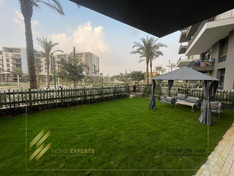 A luxury furnished apartment ground floor with garden  for rent in  Compound cairo festival city , Fifth Settlement 0