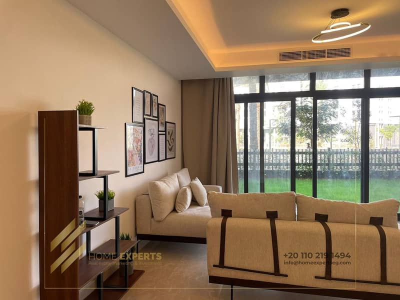 A luxury furnished apartment ground floor with garden  for rent in  Compound cairo festival city , Fifth Settlement 6