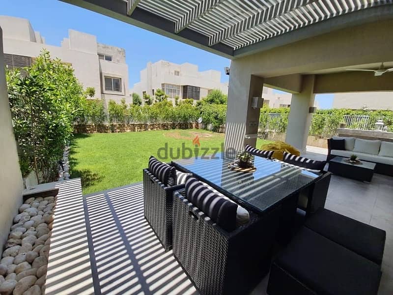 chalet for rent in hacienda bay شاليه ارضي بحديقه 9