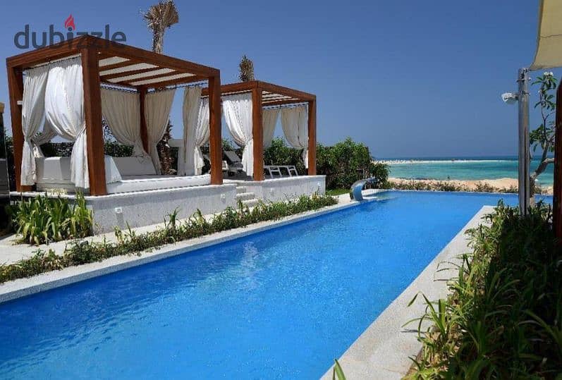 Resale chalet  3BR  fully finished  sea view Telal Alamein north Coast 7