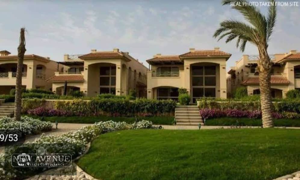 Villa prime location overlooking landscape at Bellagio New Cairo 5 bedrooms 7