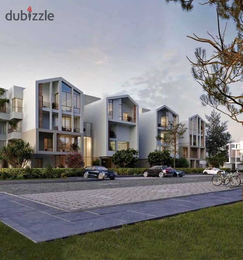 next to Beverly Hills and Solana in karmell sodic duplex for sale sheikh zayed October | installments | prime location | ground with garden 2