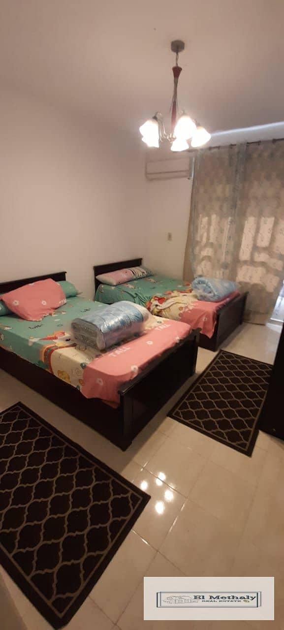 apartment 90 meter for rent furnished in Al Rehab City 3