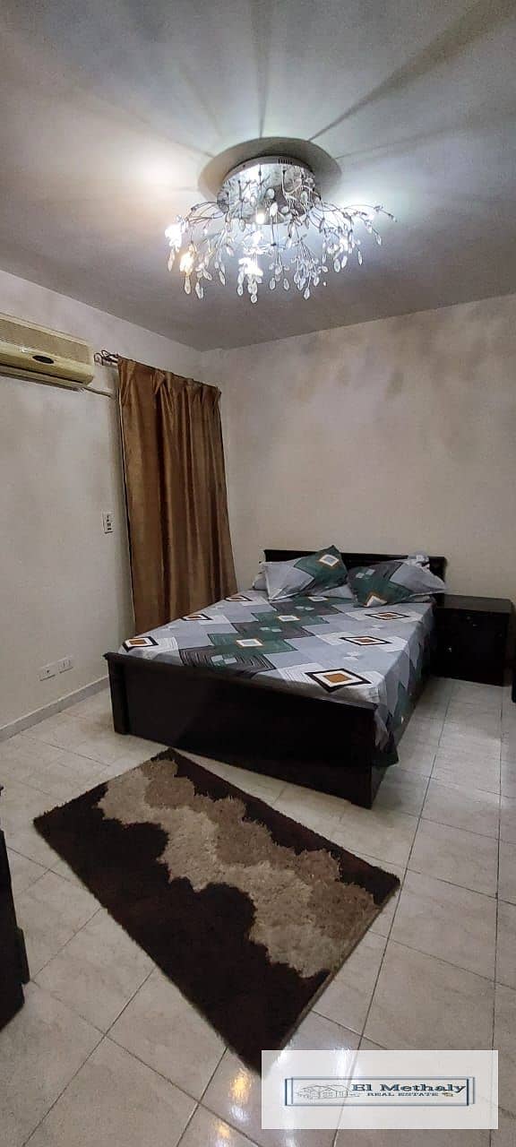 Apartment 131 meters for furnished rent in Al-Rehab City 3