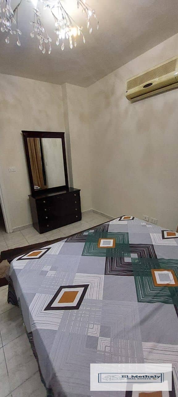 Apartment 131 meters for furnished rent in Al-Rehab City 4