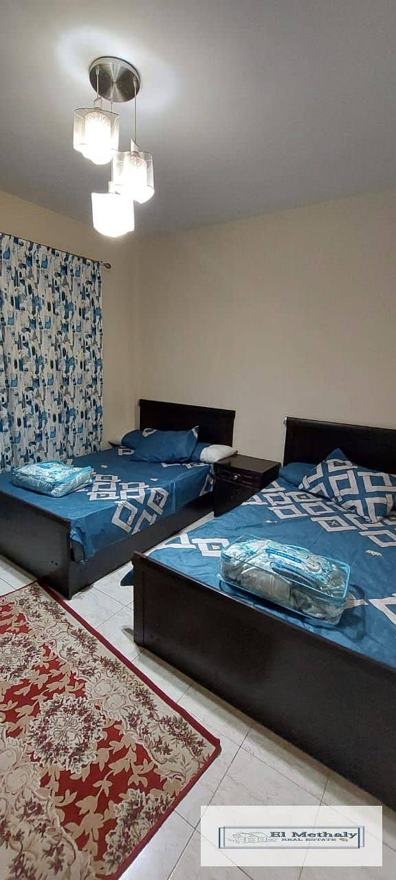 Apartment 131 meters for furnished rent in Al-Rehab City 5