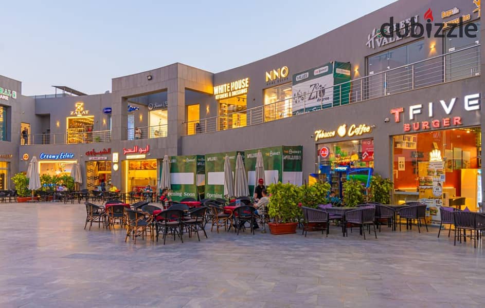 A store for sale in the Fifth Settlement, rented with a monthly return, in The Market Mall, next to the Gomla Market 1