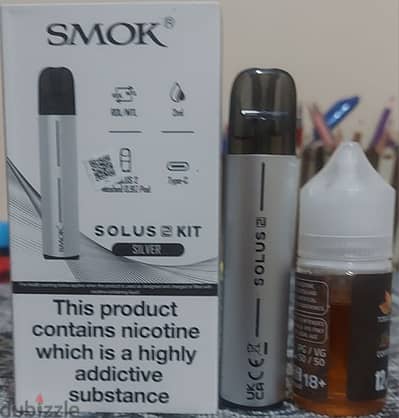 فيب SMOK اصلي بال liquid استعمال اسبوعين فقط بالكرتونه