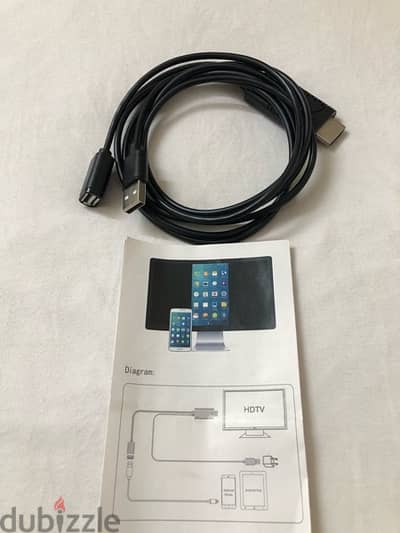 ‏iPhone to HD TV adapter - وصلة أيفون للتوصيل بالتليفزيون