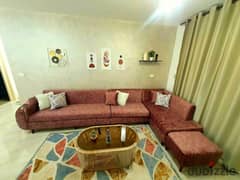 Furnished apartment for rent in Madinaty B12, modern hotel furniture, ultra-luxury