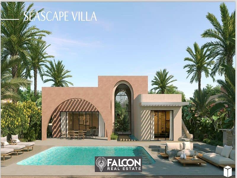 استلم فيلا 370م متشطبة ع البحر |4 غرف | ف اوجامي سوديك راس الحكمة الساحل الشمالي / Villa For Sale Ogami Sodic North Coast 2