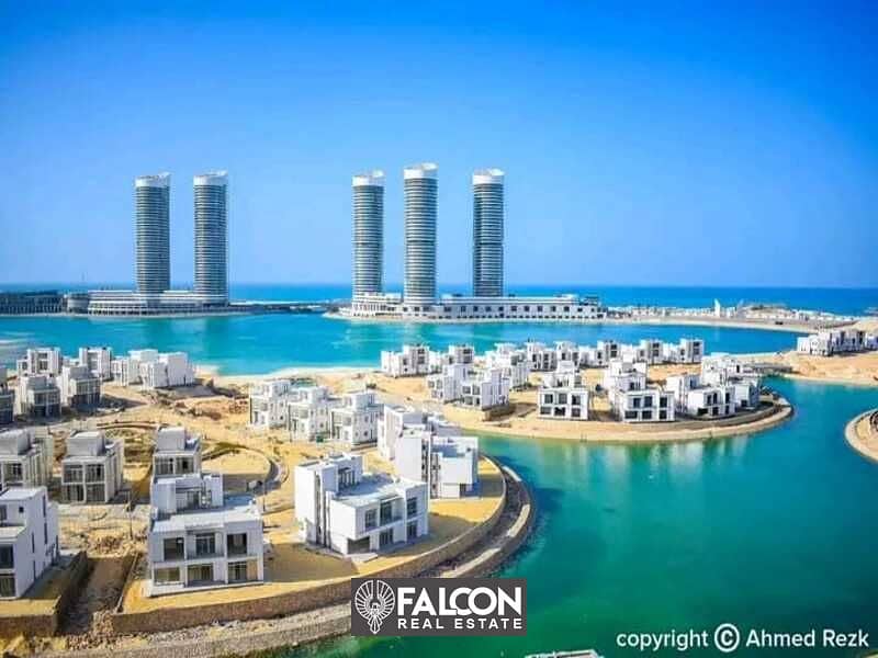 فيلا متشطبة 343م |5غرف| للبيع بالتقسيط ف مزارين العلمين الجديدة الساحل الشمالي / Villa For Sale Mazarin New Alamain North Coast 5