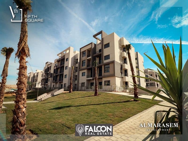 Immediate delivery of a 160 sqm apartment, “finished with air conditioners”, for sale in the heart of Fifth Settlement, Direct, on Teseen Street, in F 7