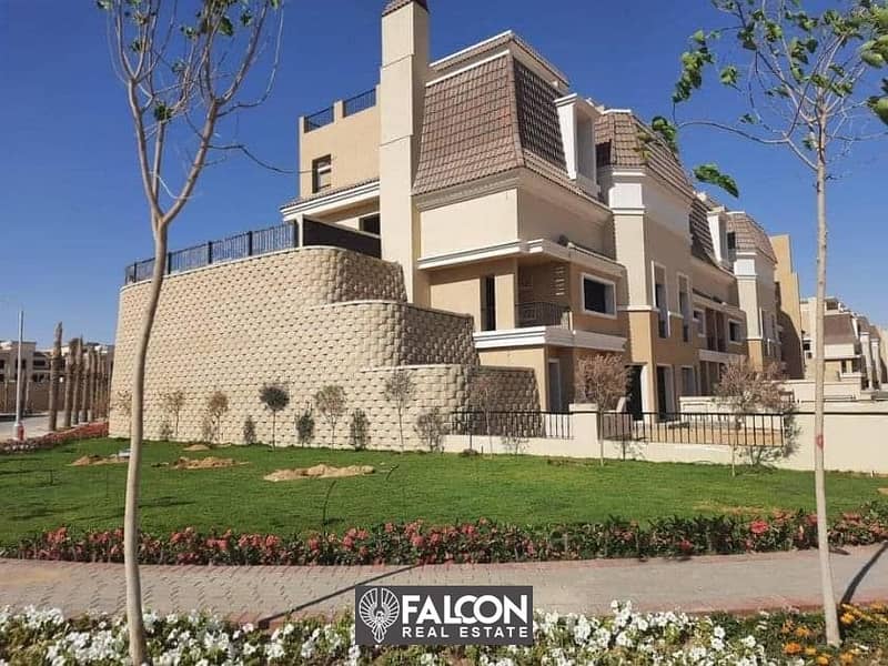 For sale next to Madinaty and El Shorouk, a 3-storey villa in Sarai New Cairo, with installments over 8 years 10