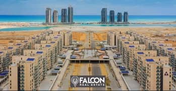 For sale, with a panoramic sea view, 169 sqm apartment, “finished”, immediate delivery, in the North Coast, New Alamein, Downtown Compound, in install