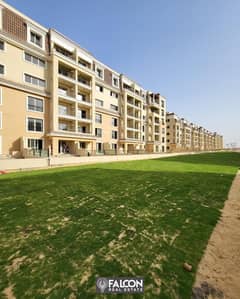 with 42% cash discount,  3bedroom apartment Corner View on a green area in Sarai Compound in front of Madinaty