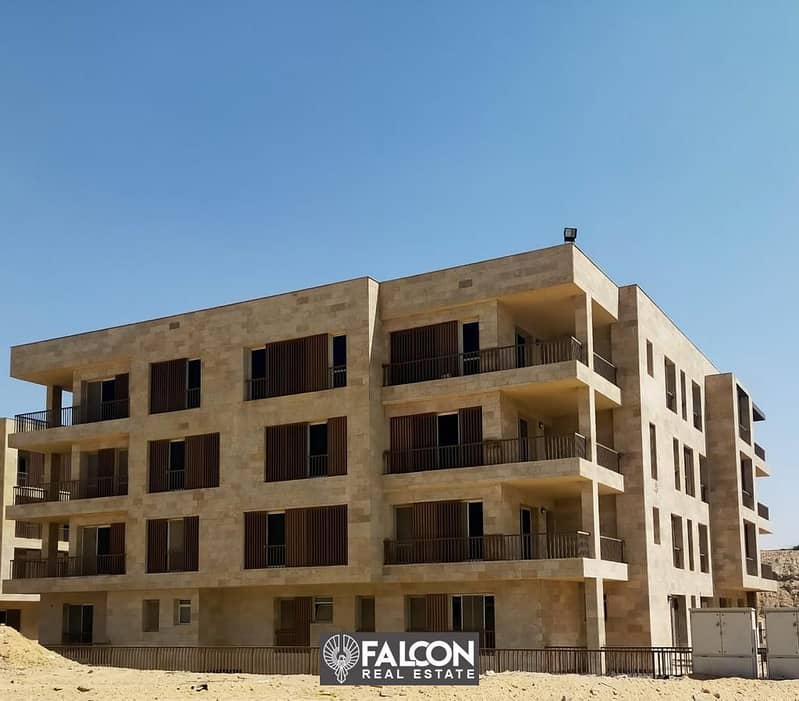 Apartment for sale, 129 meters, fantastic view on golf in Taj City, installments up to 8 years, a 42% cash discount, and cash installments over 6 year 4