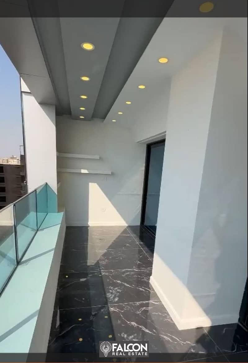 hotel apartment, furnished ,for sale in" Reve Du Nil Tower " on Nile  Corniche next to Dahab Island, with installments & Full constructed smart tower 4