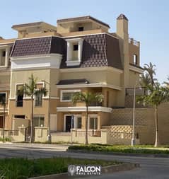 بجوار مدينتي مباشرة S Villa  كورنر 212م بفيو ولوكيشن خيالي للبيع فـ سراي التجمع Sarai New Cairo بالتقسيط 0