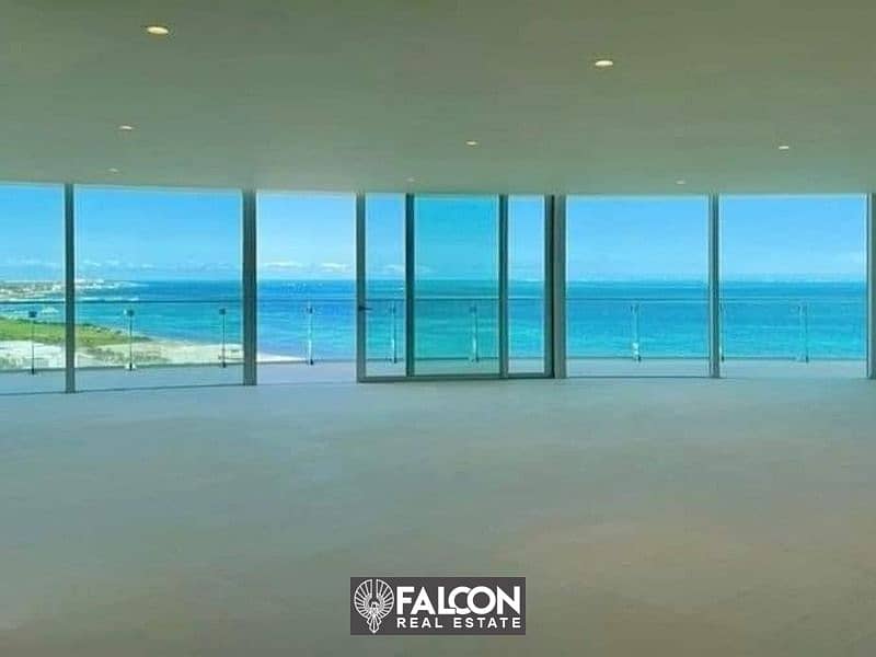 Double apartment with sea and lagoon view for sale, immediate receipt, in the Latin Quarter, near El Alamein Towers 9