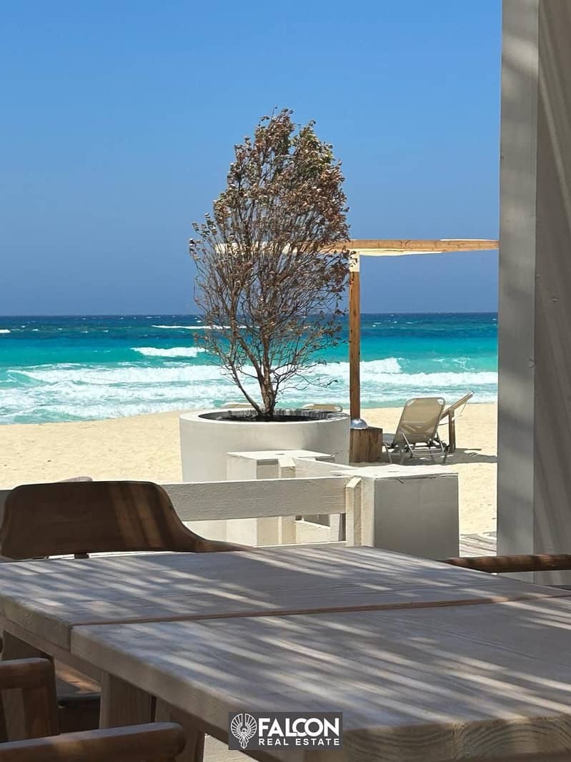 Fully finished 3-room chalet overlooking the sea in Marsa Bagoush, next to Almaza Bay, North Coast 8