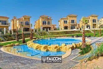 294 sqm villa for sale in Stone Park Compound in Fifth Settlement next to Mercedes