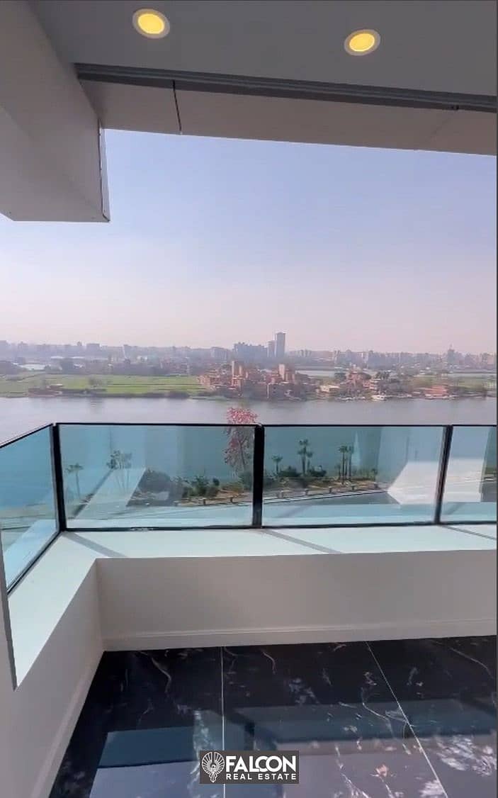 Service Apartment for sale on the Nile Corniche in Cairo, in front of Dahab Island Beside Al Salam International Hospital SMART TOWER 3