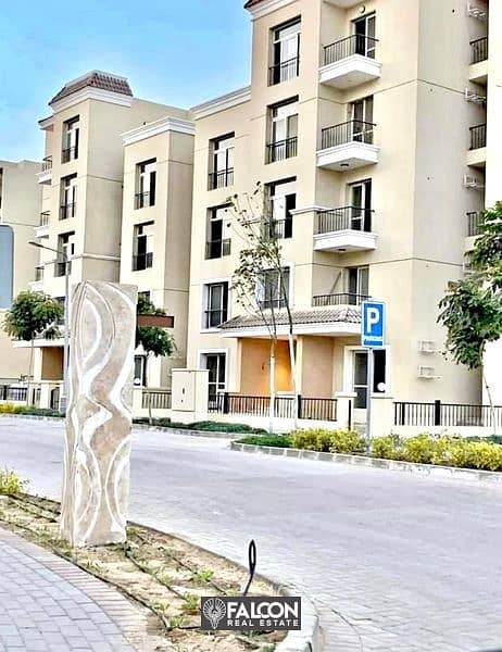 The cheapest apartment inside a compound for sale with a fantastic location and a view of Central Park in Saray side by side with Madinaty 2