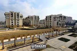 3bedroom apartment with an area of ​​159m for sale ((finished + ready for immediate occupancy)) in Al-Fustat Compound directly on Salah Salem Road