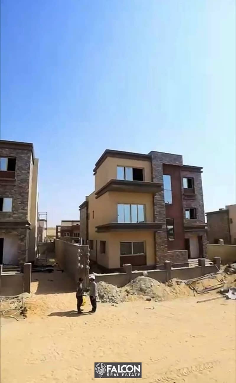 villa  twin house 3 floor 312 sqm for sale in taj city new cairo next to AUC with installment 8 years 6