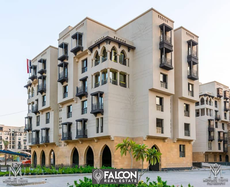 176m apartment prime location for sale in Al-Fustat Compound with super luxe finishing directly on Salah Salem Road and the heart of Old Egypt 2