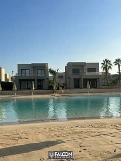 Finished chalet on the sea with air conditioners for sale in installments in   Azha North Coast