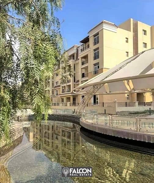 For sale, an apartment in the heart of Mostaqbal City, with a 10% down payment, next to Madinaty, in the SARAI Compound. A 42% discount on cash is ava 6