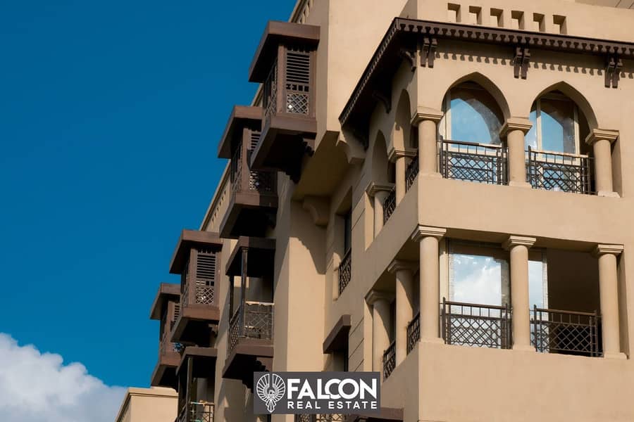 Apartment 124m fully finished for sale in the best location in the heart of Cairo Al-Fustat Compound on Salah Salem Road 2