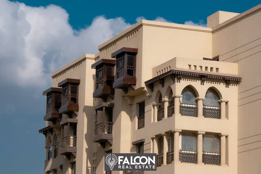 Apartment 124m fully finished for sale in the best location in the heart of Cairo Al-Fustat Compound on Salah Salem Road 4