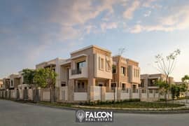 Quattro villa for sale in Taj City Compound in the New Settlement next to Swan Lake Hassan Allam