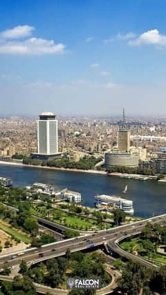 Immediate receipt, finished with air conditioners, furniture and appliances, in Rif de Nile Towers, first row on the Nile, in installments over 5 year