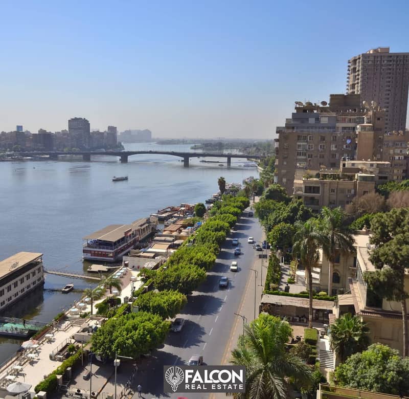 Apartment for sale in Hilton Towers, immediate receipt, fully finished +ECs, first row on the Nile, in installments over 4 years without interest 6