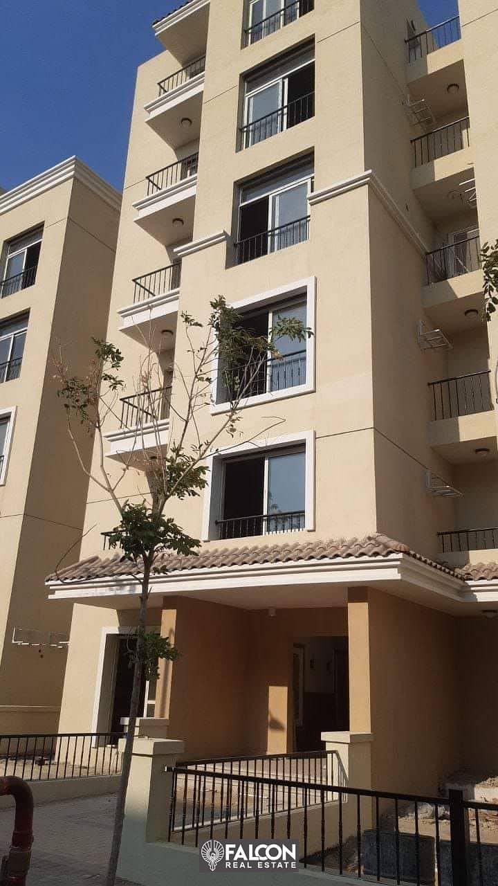 I own an apartment in SARAI Compound next to Madinaty, an excellent location in Mostaqbal City, with a 10% down payment + installments over 8 years 2