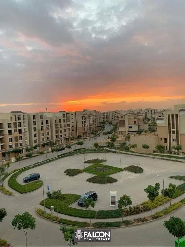 I own an apartment in SARAI Compound next to Madinaty, an excellent location in Mostaqbal City, with a 10% down payment + installments over 8 years 10