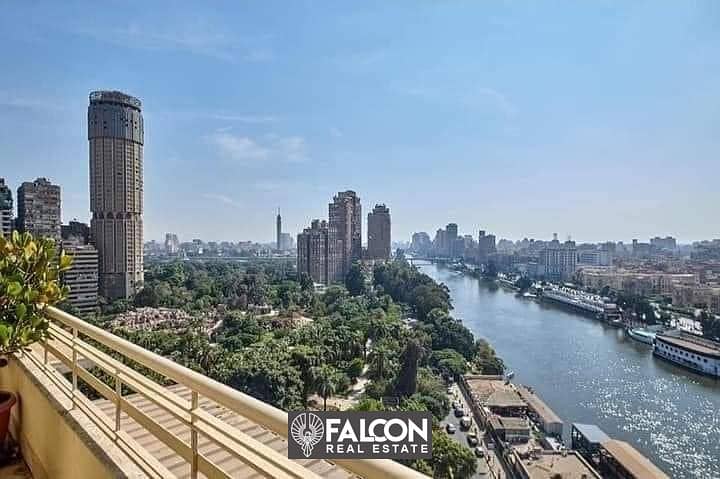 For sale hotel apartment, immediate receipt, fully finished, first row on the Nile, in installments over 5 years without interest 6