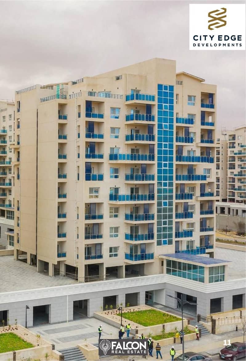 3-bedroom apartment ready to move in, 166 sqm, for sale, with a direct view of El Alamein Towers and super deluxe finishing in Downtown. 7