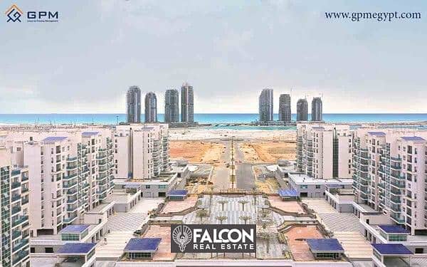 3-bedroom apartment ready to move in, 166 sqm, for sale, with a direct view of El Alamein Towers and super deluxe finishing in Downtown. 8