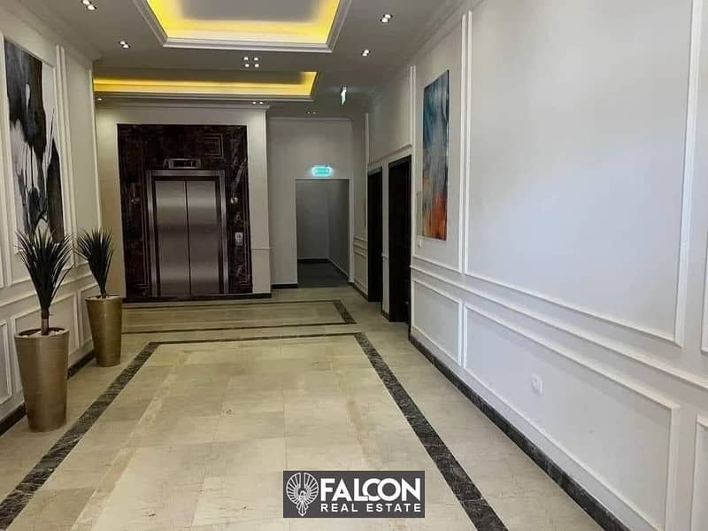 For sale, an apartment of 126 m with a sea view, on the El Alamein Towers, immediate delivery, in the Latin Quarter in New El Alamein, North Coast 4