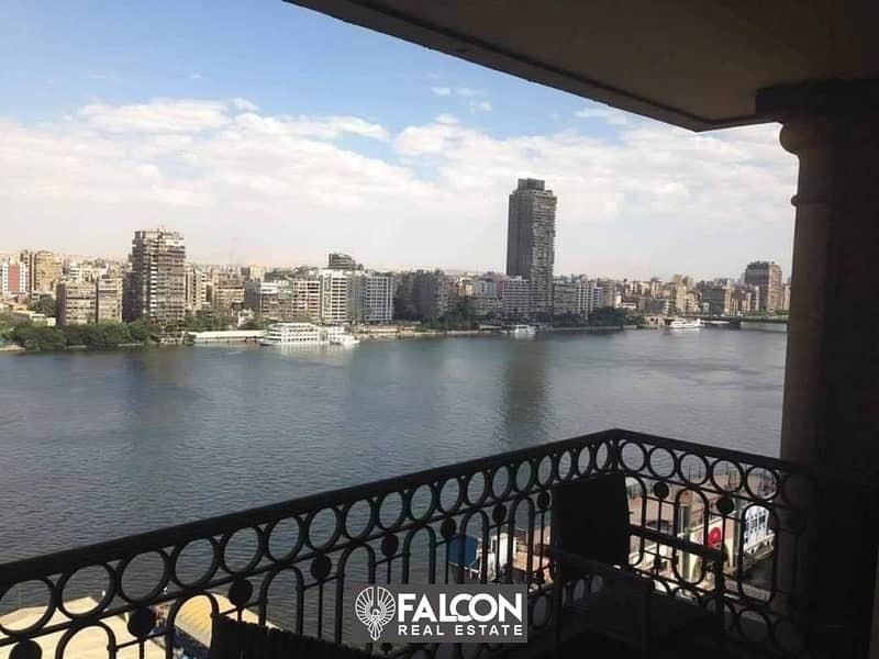 ((Receive now)) Apartment with hotel services, panoramic view of the Nile, fully furnished, next to the Hilton Hotel 2