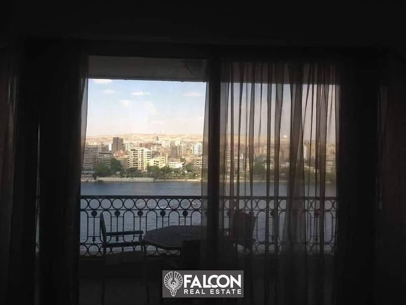 ((Receive now)) Apartment with hotel services, panoramic view of the Nile, fully furnished, next to the Hilton Hotel 3