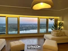 Receive immediately an apartment with a panoramic view of the Nile, furnished with appliances, next to the Hilton Hotel 0