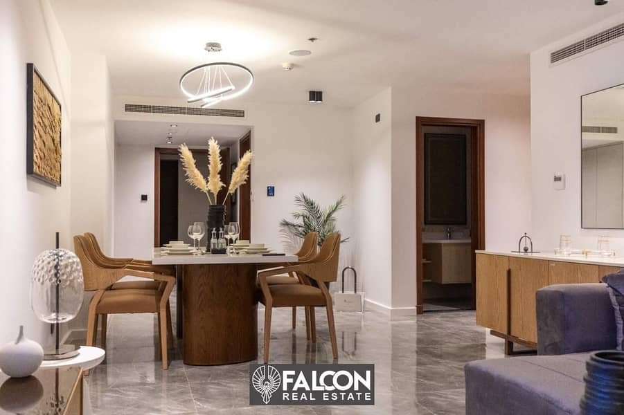 Receive and live in a fully finished hotel apartment with AC within months, in a prime location on the Suez Road, El-Thawra Street, Heliopolis 0