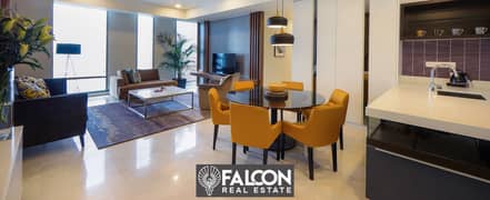 With the lowest down payment, a two-bedroom apartment ((ready to move in)) super deluxe finishing in the Latin Quarter, New Alamein, North Coast 0