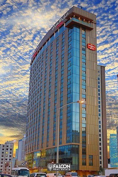 شقة فندقية فاخره كاملة التشطيبات بالتكييفات بخدمات فندق Marriot Residence للبيع على اهم شارع فى مصر الجديدة على شارع الثورة 9